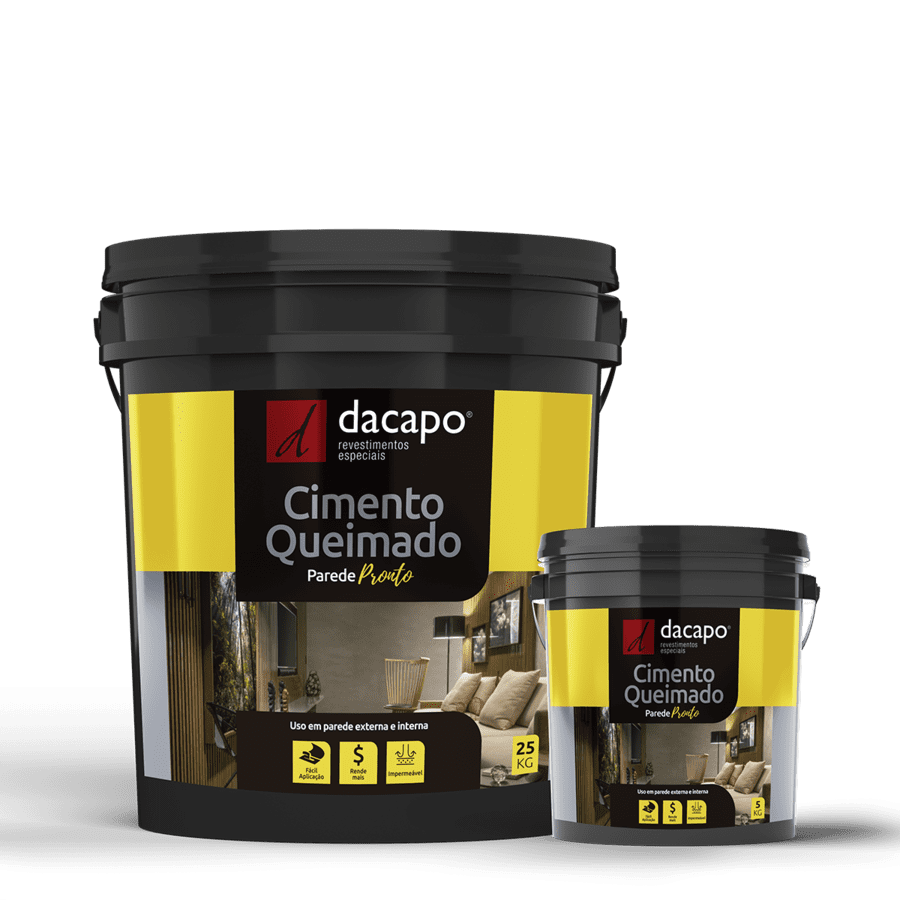 CIMENTO QUEIMADO PAREDE PRONTO CONCRETO SUAVE 25KG